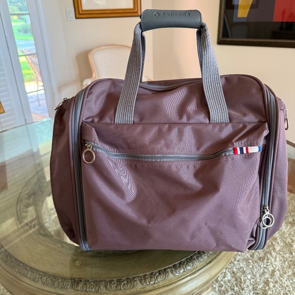 Vintage Samsonite Starboard Weekender Bag Luggage Mauve 1987 - Picture 1 of 16